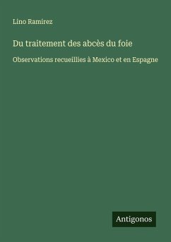 Cover Du traitement des abcès du foie