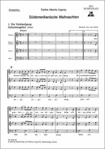 Südamerikanische Weihnachten für Soli, gem Chor, Kinderchor und Klavier Chorpartitur