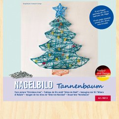 Cover PEBARO NB13 - Nagelbild Tannenbaum, Fadenbild, 20x20cm, Bastelset