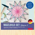 PEBARO NB11-SET - Nagelbild-Set Stern I, Fadenbild, 20x20cm, Bastelset PEBARO NB11-SET - Nagelbild-Set Stern I, Fadenbild, 20x20cm, Bastelset