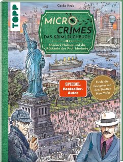 Cover Micro Crimes. Das Krimi-Suchbuch. Sherlock Holmes und die Rückkehr des Prof. Moriarty. Finde die Gangster von New York im Gewimmel der Goldenen 20er!  (Mängelexemplar)