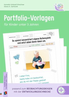 Cover Portfolio-Vorlagen für Kinder unter 3 Jahren