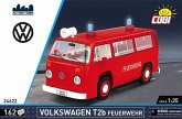 COBI Action Town 24622 - VW Volkswagen T2b Feuerwehr, Maßstab 1:35, Bausatz, 162 Klemmbausteine COBI Action Town 24622 - VW Volkswagen T2b Feuerwehr, Maßstab 1:35, Bausatz, 162 Klemmbausteine