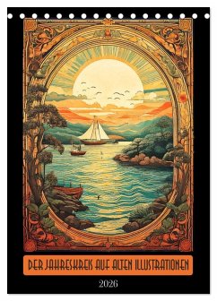 Der Jahreskreis auf alten Illustrationen (Tischkalender 2026 DIN A5 hoch), CALVENDO Monatskalender