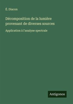 Cover Décomposition de la lumière provenant de diverses sources