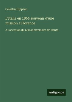 Cover L'Italie en 1865 souvenir d'une mission a Florence