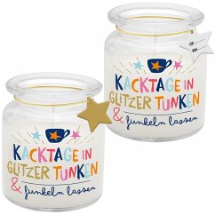 Cover Kerze im Glas mit Motiv 'Kacktage'