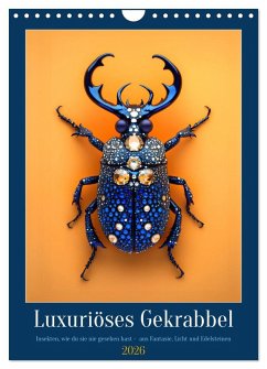 Cover Luxuriöses Gekrabbel (Wandkalender 2026 DIN A4 hoch), CALVENDO Monatskalender