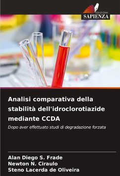 Cover Analisi comparativa della stabilità dell'idroclorotiazide mediante CCDA
