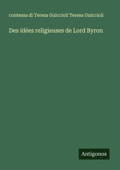 Cover Des idées religieuses de Lord Byron