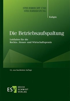 Cover Die Betriebsaufspaltung