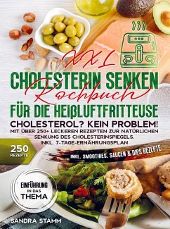 Cover XXL Cholesterin senken Kochbuch für die Heißluftfritteuse