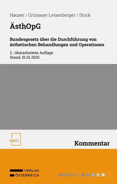 ÄsthOpG Bundesgesetz über die Durchführung von ästhetischen Behandlungen und Operationen ÄsthOpG Bundesgesetz über die Durchführung von ästhetischen Behandlungen und Operationen