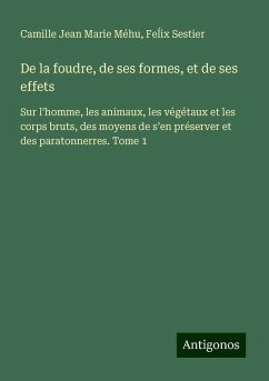 De la foudre, de ses formes, et de ses effets - Méhu, Camille Jean Marie; Sestier, Fe¿ix De la foudre, de ses formes, et de ses effets - Méhu, Camille Jean Marie; Sestier, Fe¿ix