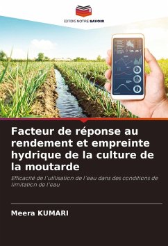 Cover Facteur de réponse au rendement et empreinte hydrique de la culture de la moutarde