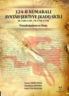 Cover 124-B Numarali Ayntab Seriyye Kadi Sicili