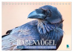 Cover Rabenvögel: Schwarz, schlau, schön (Tischkalender 2026 DIN A5 quer), CALVENDO Monatskalender