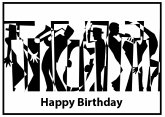 Card Happy Birthday Jazz