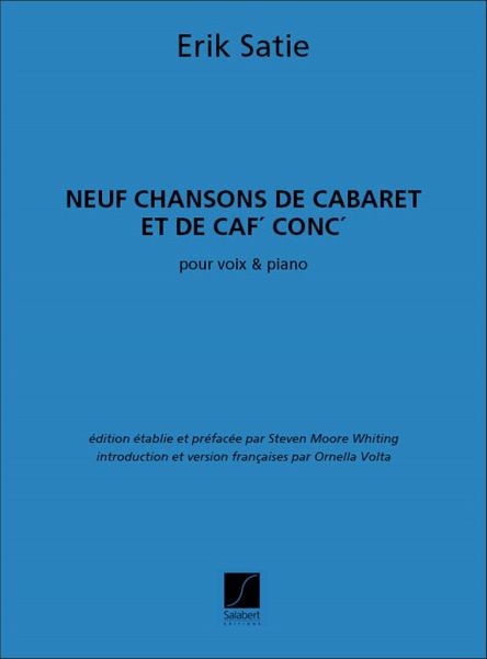 9 chansons de cabaret et de caf' conc pour voix et piano