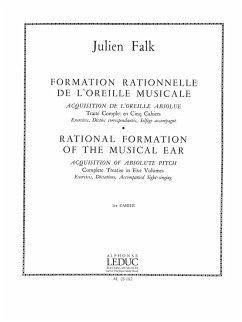 Cover FALK FORMATION RATIONNELLE DE L'OREILLE MUSICALE VOLUME 1:EXRC.DICT.ELEMENTAIRES
