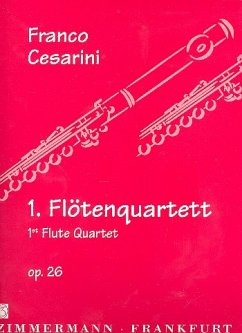 Cover Quartett Nr.1 op.26,1 für 4 Flöten Partitur und Stimmen