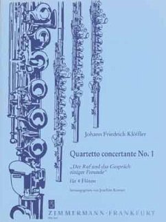 Cover Quartetto concertante Nr.1 für 4 Flöten Partitur und Stimmen