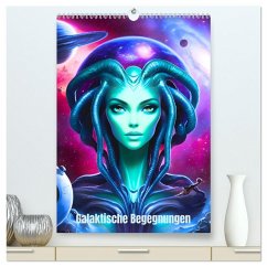 Galaktische Begegnungen (hochwertiger Premium Wandkalender 2026 DIN A2 hoch), Kunstdruck in Hochglanz