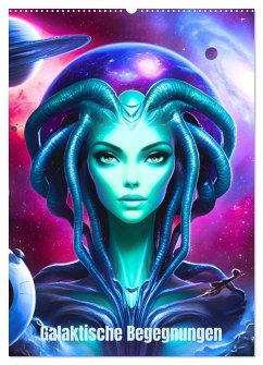 Cover Galaktische Begegnungen (Wandkalender 2026 DIN A2 hoch), CALVENDO Monatskalender