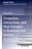 Dissipation, Interactions, and Heat Transport in Quantum Hall Devices