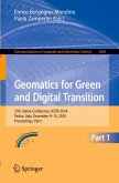 Geomatics for Green and Digital Transition Geomatics for Green and Digital Transition