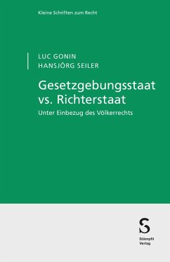 Cover Gesetzgebungsstaat vs. Richterstaat (eBook, PDF)