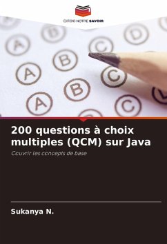 Cover 200 questions à choix multiples (QCM) sur Java
