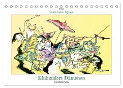 Cover Kawanabe Kyosai - Einhundert Dämonen Kunstkalender (Tischkalender 2026 DIN A5 quer), CALVENDO Monatskalender
