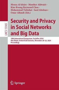 Security and Privacy in Social Networks and Big Data (eBook, PDF)