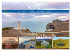 Cover Azoren, Wo Feuer und Meer aufeinandertreffen. (Wandkalender 2026 DIN A3 quer), CALVENDO Monatskalender