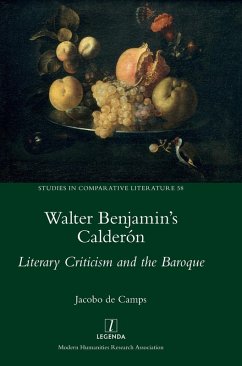Cover Walter Benjamin's Calderón