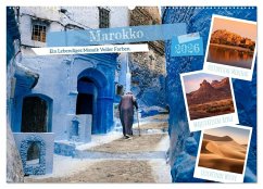 Cover Marokko, ein lebendiges Mosaik voller Farben. (Wandkalender 2026 DIN A2 quer), CALVENDO Monatskalender