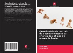 Cover Questionário de rastreio do desenvolvimento da criança dos 15 aos 36 meses de idade