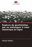 Rupture de gouttelettes par un mélangeur à rotor statorique en ligne Rupture de gouttelettes par un mélangeur à rotor statorique en ligne