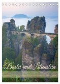 Bastei und Lilienstein - Unterwegs an zwei märchenhaften Orten in der Sächsischen Schweiz (Tischkalender 2026 DIN A5 hoch), CALVENDO Monatskalender