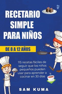 Cover Recetario Simple para Niños de 8 a 12 Años