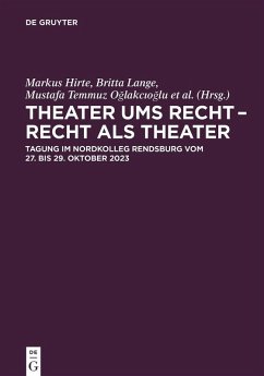 Cover Theater ums Recht - Recht als Theater