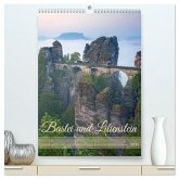 Bastei und Lilienstein - Unterwegs an zwei märchenhaften Orten in der Sächsischen Schweiz (hochwertiger Premium Wandkalender 2026 DIN A2 hoch), Kunstdruck in Hochglanz