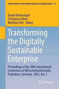 Cover Transforming the Digitally Sustainable Enterprise (eBook, PDF)