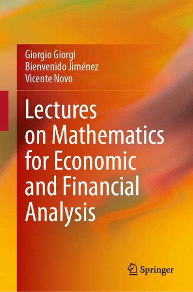 Lectures on Mathematics for Economic and Financial Analysis (eBook, PDF) Lectures on Mathematics for Economic and Financial Analysis (eBook, PDF)