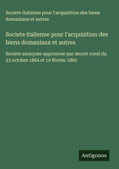 Cover Societe italienne pour l'acquisition des biens domaniaux et autres