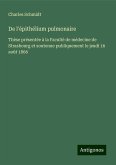 De l'épithélium pulmonaire De l'épithélium pulmonaire
