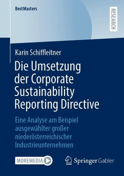 Cover Die Umsetzung der Corporate Sustainability Reporting Directive (eBook, PDF)