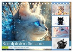 Cover Samtpfoten-Sinfonie (Tischkalender 2026 DIN A5 quer), CALVENDO Monatskalender