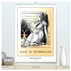 Alice im Wunderland - Weltliteraturkalender (hochwertiger Premium Wandkalender 2026 DIN A2 hoch), Kunstdruck in Hochglanz